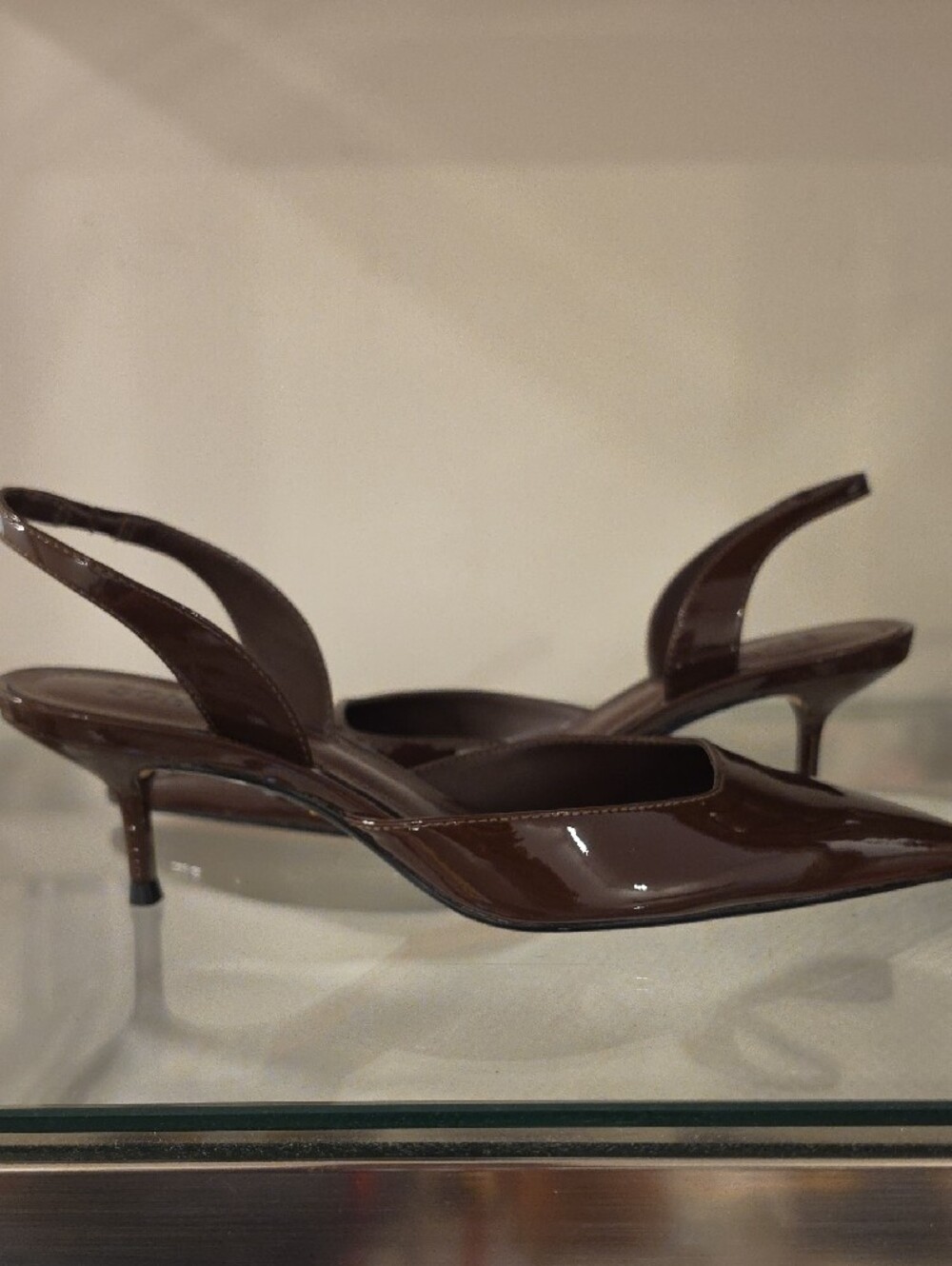 SCHUTZ women’s Patent leather Slingback Pump in Brown size 6. New in box - Picture 10 of 10